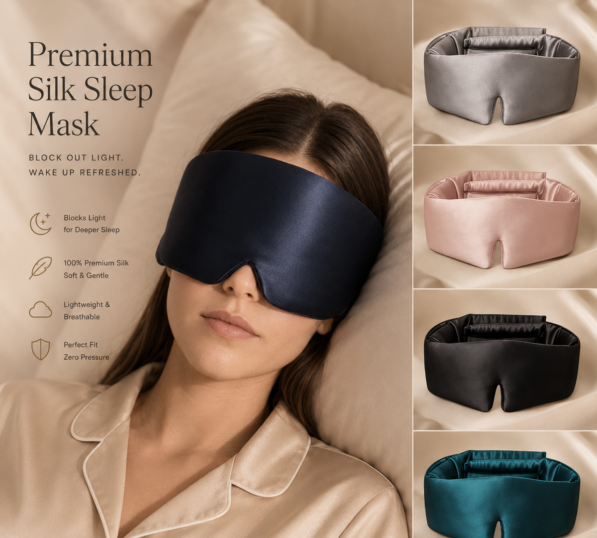 Somna™ Premium Silk Sleep Mask